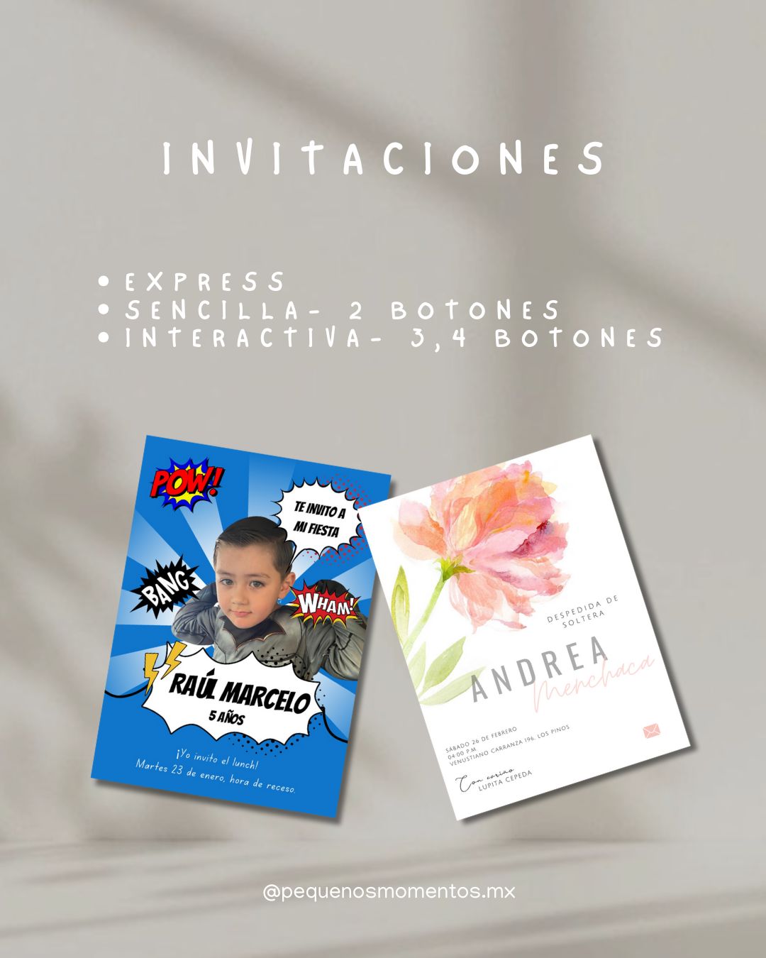 Invitación Digital Personalizada para Eventos Infantiles | Diseño Moderno y Fácil